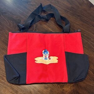 M&M'S Red and Black Canvas Tote